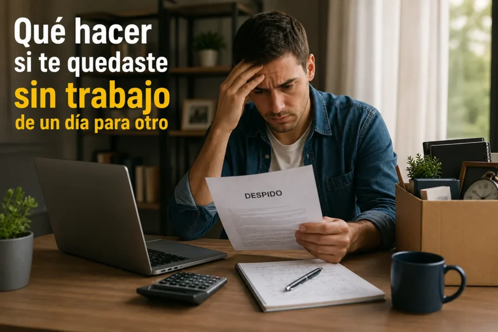 Qué Hacer si Me Quedé sin Trabajo de un Día para Otro
