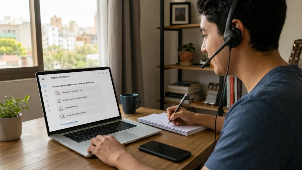 Trabajos Remotos que No Piden Experiencia ni Inglés