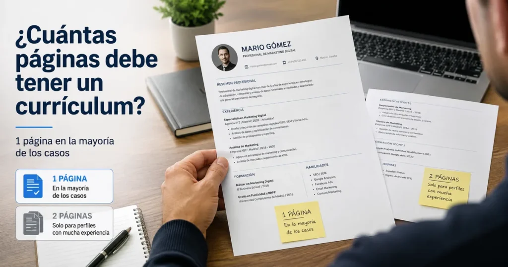 ¿Cuántas Páginas Debe Tener un Currículum?